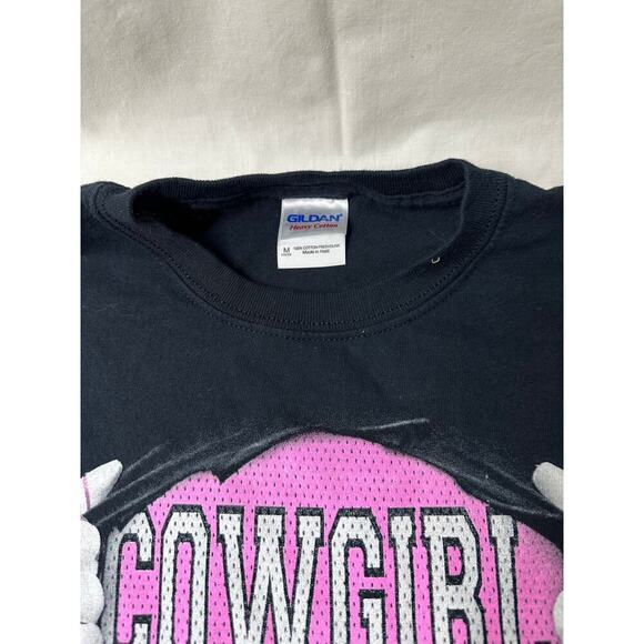 Girls' "Cowgirl Up" Graphic T-Shirt - Size Medium - Picture 3 of 3